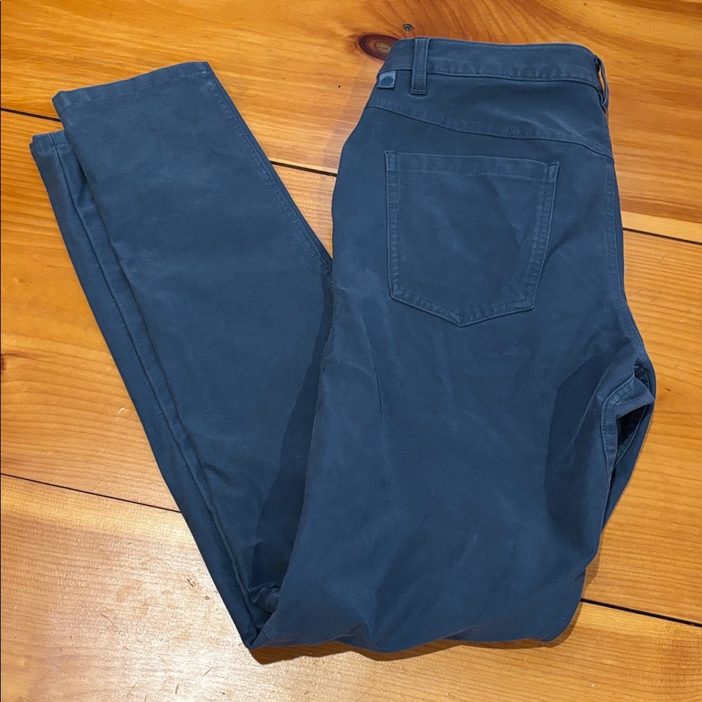 LULULEMON 32 x 33 ABC Pant Blue Slim Fit Utilitech Abrasion Resist Heavy Twill